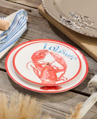 Beach House Lobster Melamine 6-Pc. Salad Plates, Service For 6