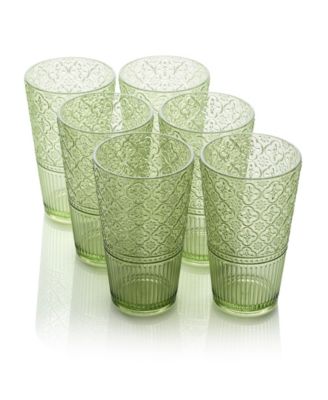 Victoria Acrylic Ice Tea Glasses, Set of 6