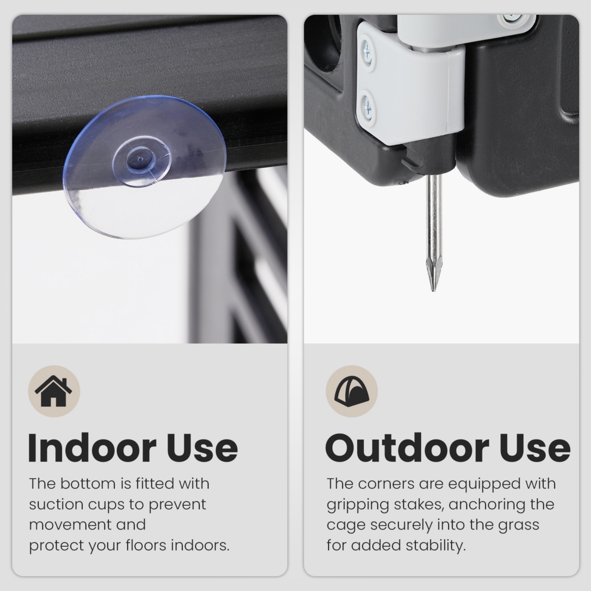 Dog Playpen Adjustable Folding Portable Pet Fence For Small To Medium Dogs Indoor Outdoor Use