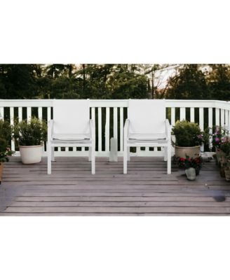 Set of Two Metal Dining Chairs – Modern Seating for Patio & Dining Room