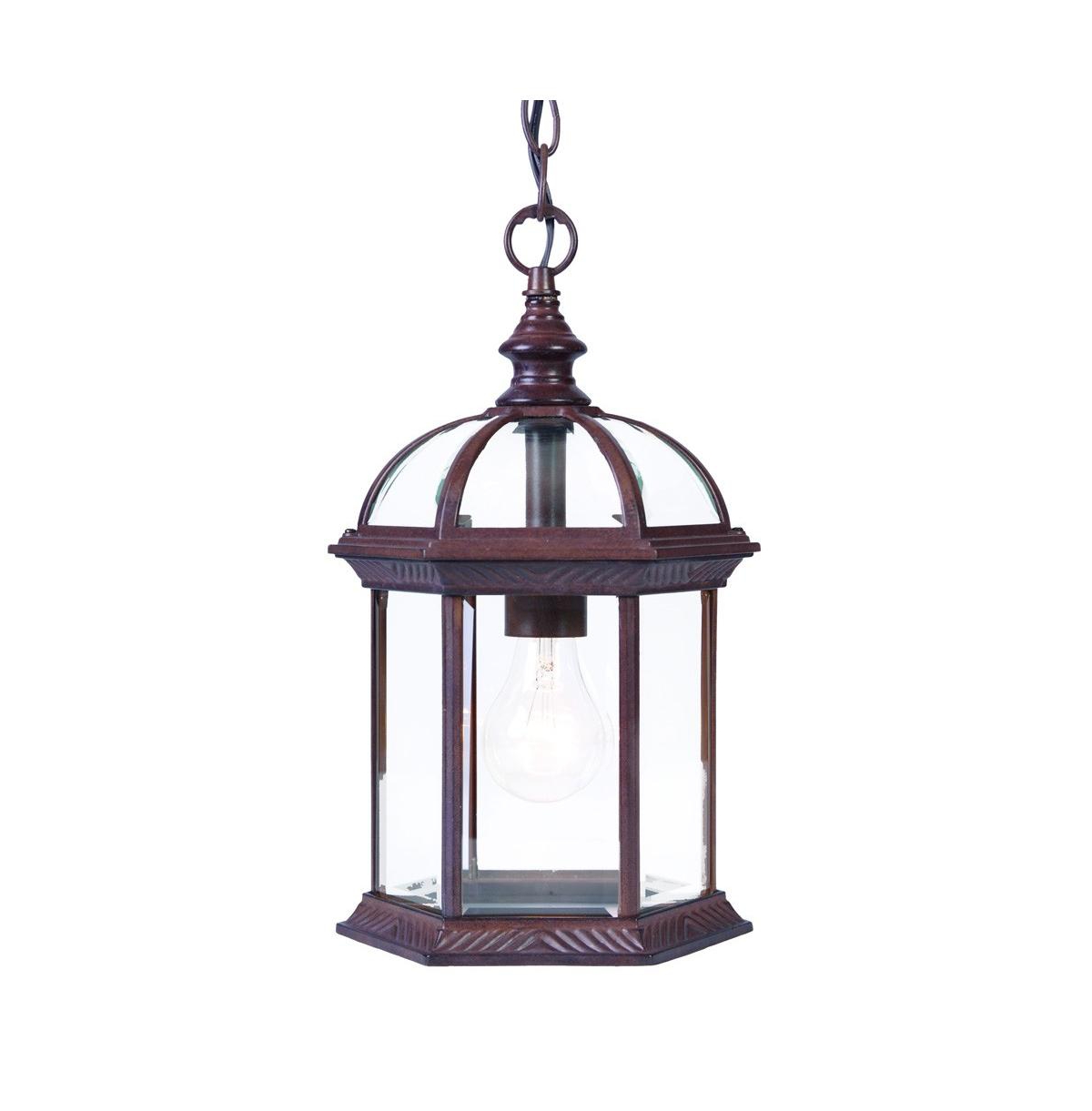 Cage Hanging Pendant Light &#x2013; Modern Fixture for Any Space - Dark brown