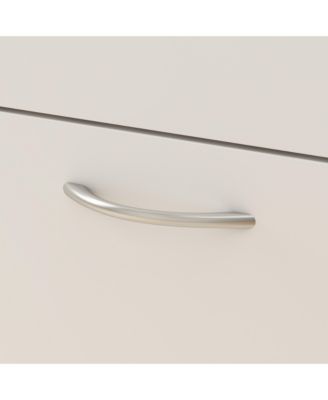 Wooden 3-door white shoe cabinet, shutter door drawers, multi-purpose shoe rack with adjustable shelves