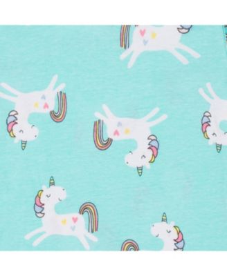 Toddler Girls 4-Piece Snug Fit Cotton Pajamas, Rose, 3T