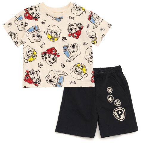 Детский комплект Paw Patrol Toddler Boys 2-Piece T-Shirt and Shorts Set, цвет: Бежевый