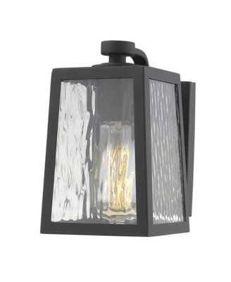 Classic Glass Panel Outdoor Wall Sconce for Patio and Garage