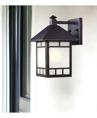 Petite Frosted Glass Lantern Wall Light – Timeless Lighting for Exterior Spaces