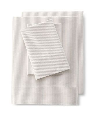 Cotton Oxford Stripe Bed Sheet Set