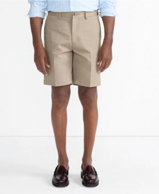 Men's No Iron 9" Comfort Waist Plain Front Chino Short