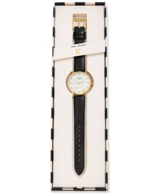 Kate Spade Monogram Watch Kate Spade Black Leather Women main image 2