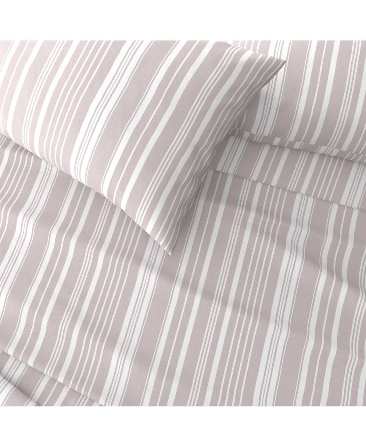 Linery & Co. Striped Brushed Microfiber Bed Sheet Set