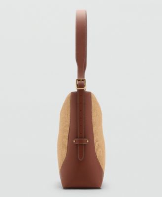 Women's Contrast Canvas Shoulder Bag