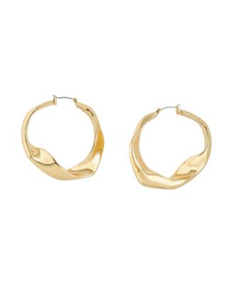 Sculpted Large Hoop Earrings