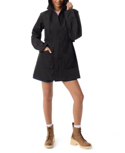 Женские куртки BASS OUTDOOR Women's Rain Parka Long Sleeves Jacket