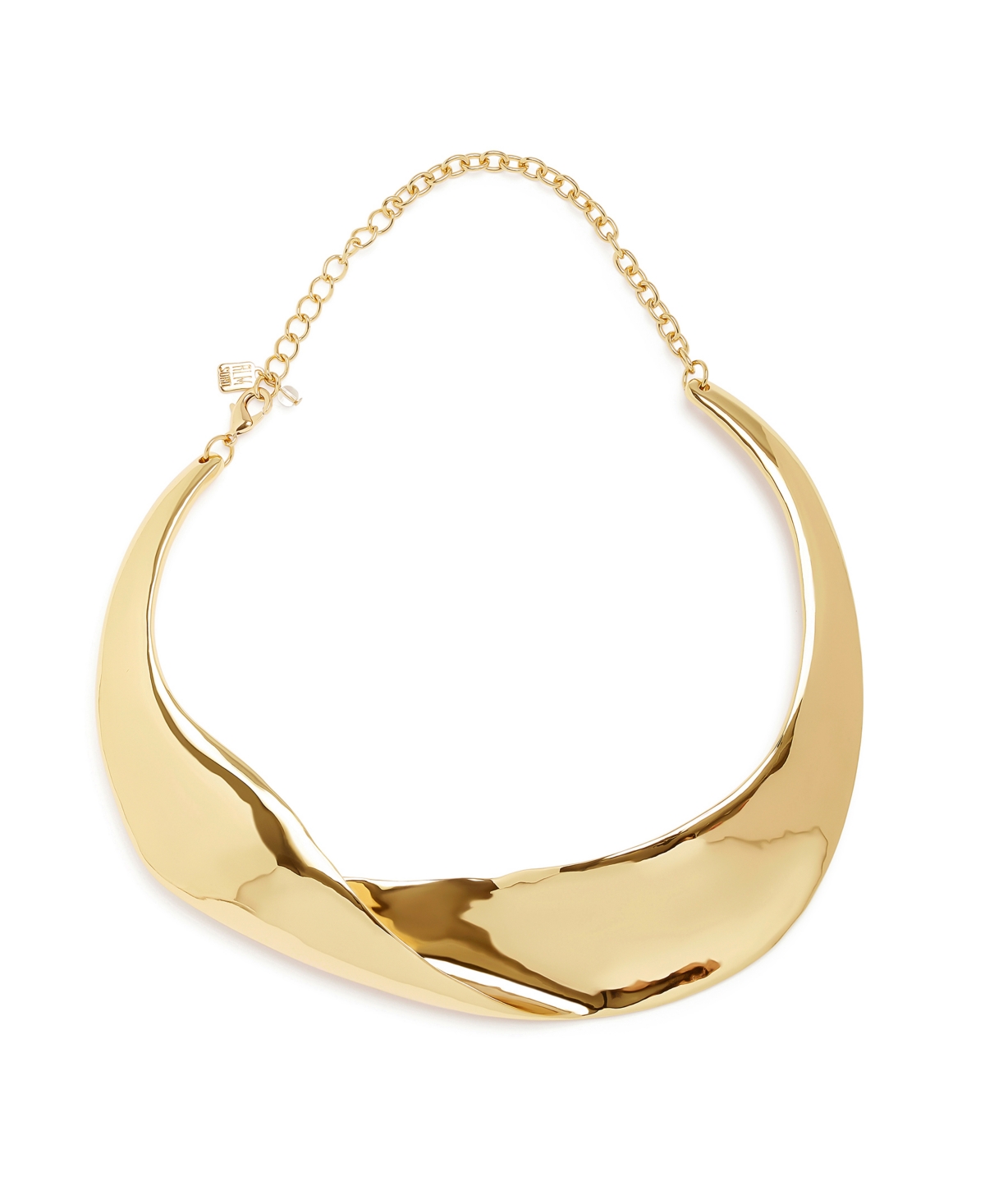 Gold Sculpted Statement Collar Necklace - Gold