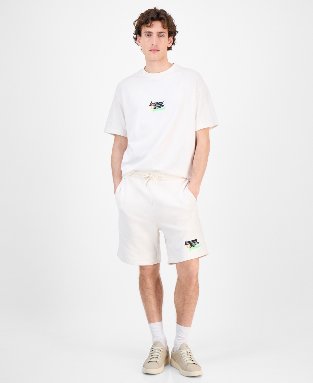 Hugo by Hugo Boss Men's Nirvato Cotton Shorts - Open White
