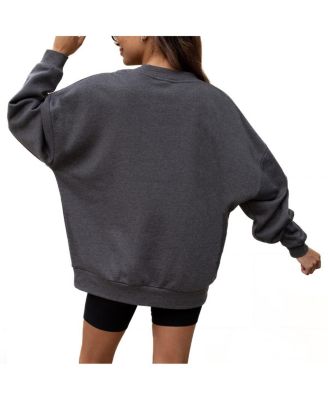 Women's Charcoal Charlotte FC Seal The Deal Pullover Sweatshirt