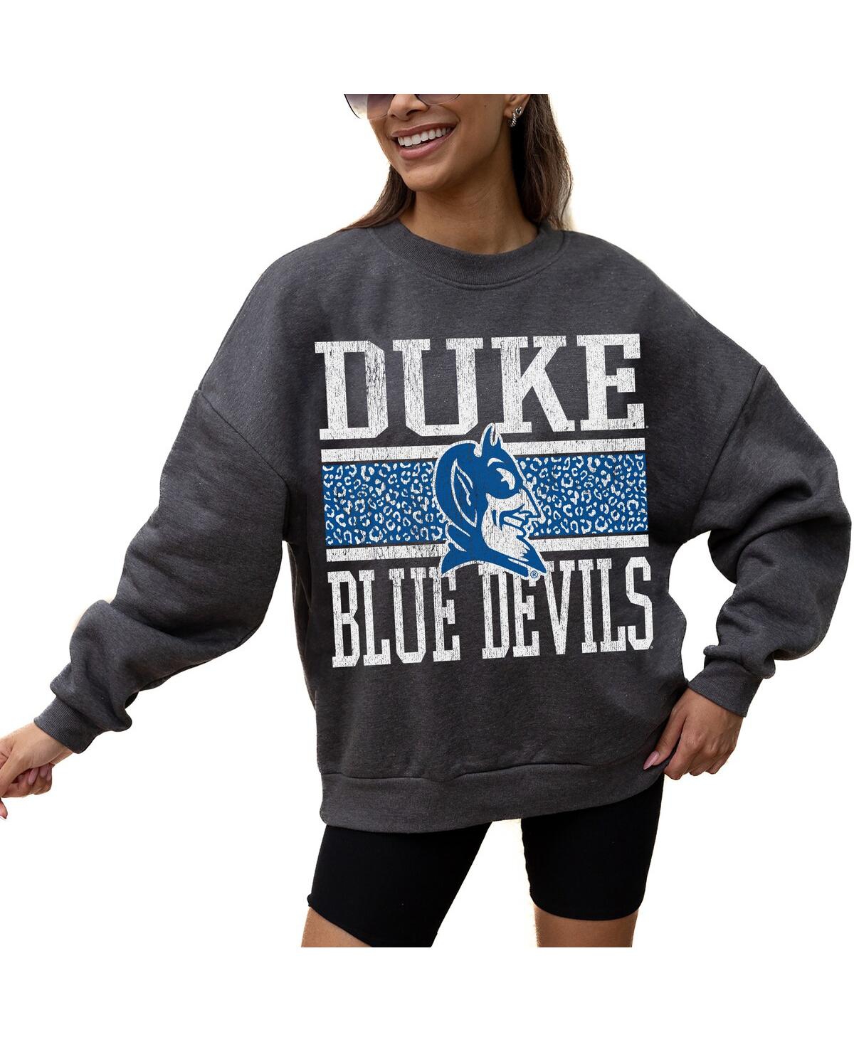 Shop Gameday Couture Women's Charcoal Duke Blue Devils Premium Fleece Pullover Sweatshirt