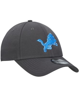 Men's Charcoal Detroit Lions Primary Logo 39THIRTY Flex Hat