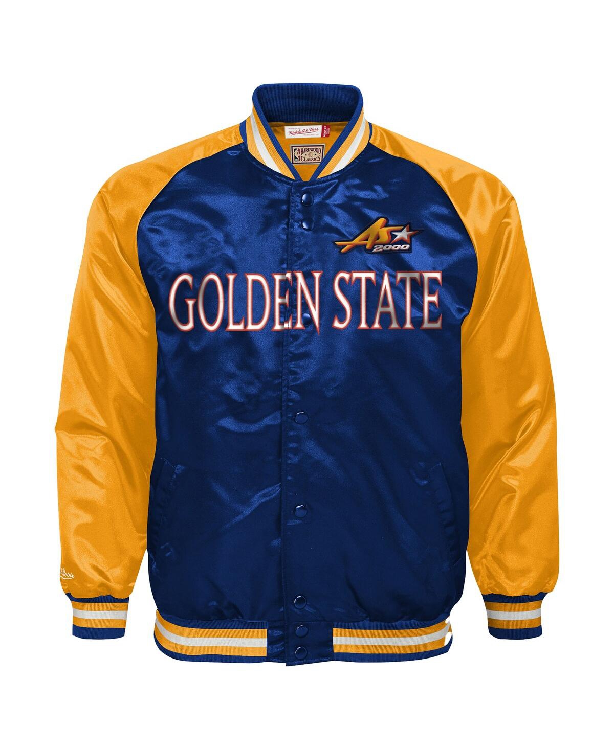 Mitchell & Ness Big Boys And Girls Navy 2000 Nba All-star Game Satin Lightweight Raglan Full-snap Jacket In Navy