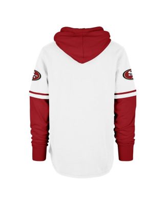 Men's White San Francisco 49ers Trifecta Shortstop Pullover Hoodie