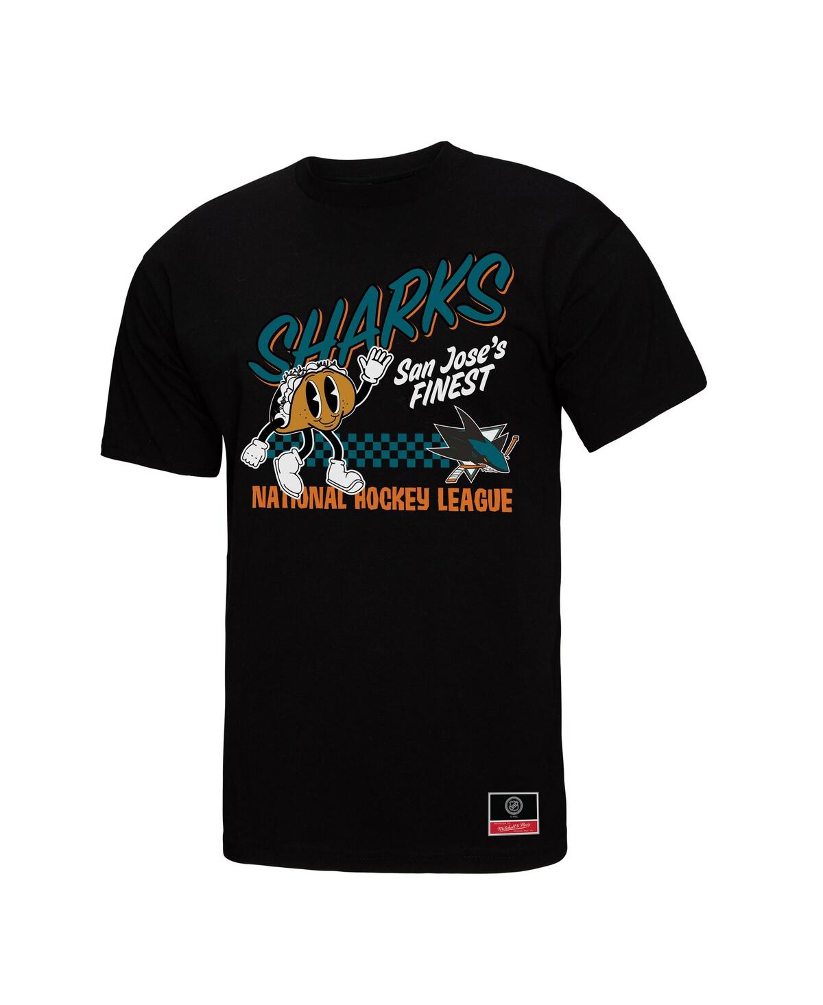 Mitchell & Ness Men's Black San Jose Sharks Local Food T-shirt In Black