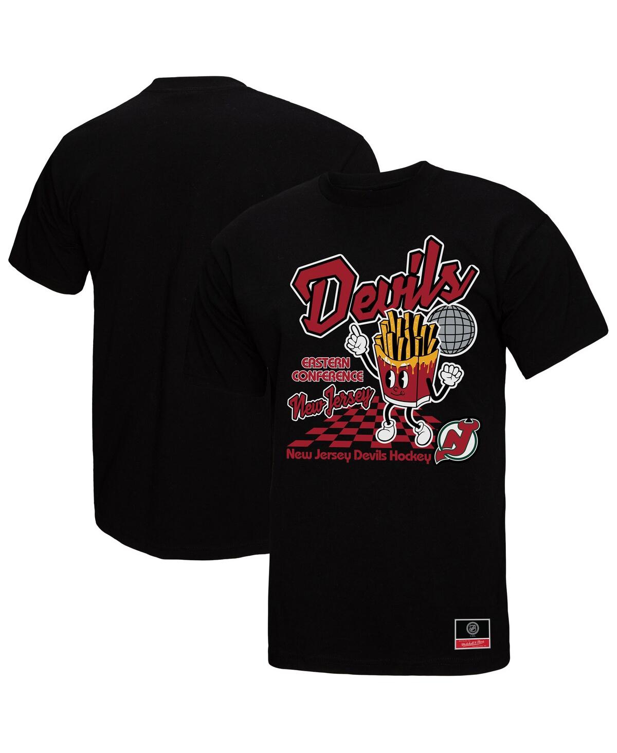 Mitchell & Ness Black New Jersey Devils Local Food T-shirt In Black