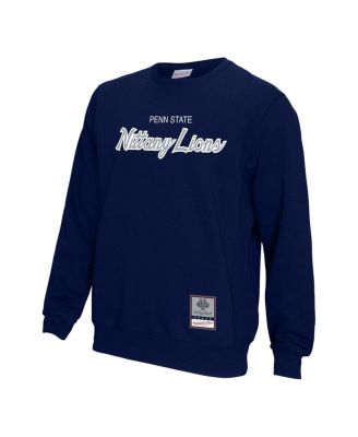 Men's Navy Penn State Nittany Lions Elite Script Pullover Sweatshirt