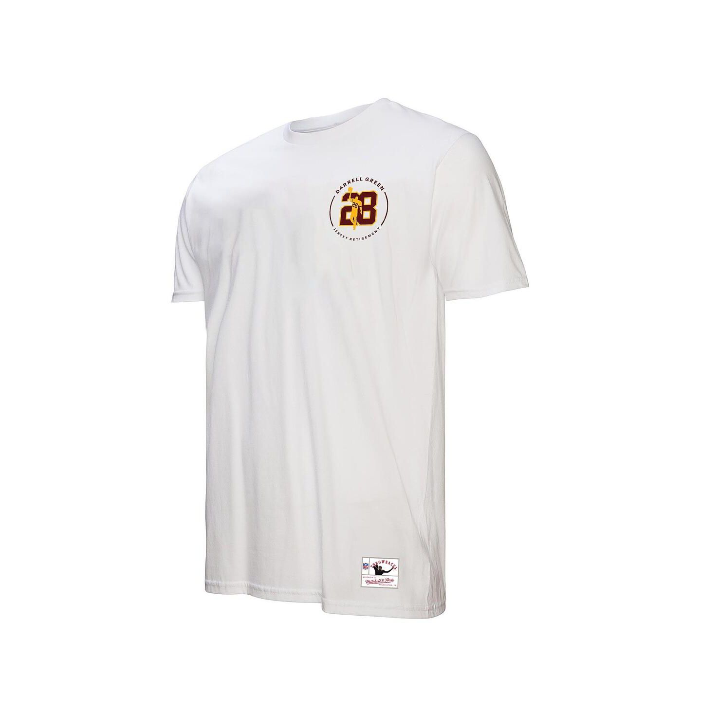 Мужская футболка Mitchell & Ness Darrell Green White Washington Commanders Retired Player Name & Number — фото 3