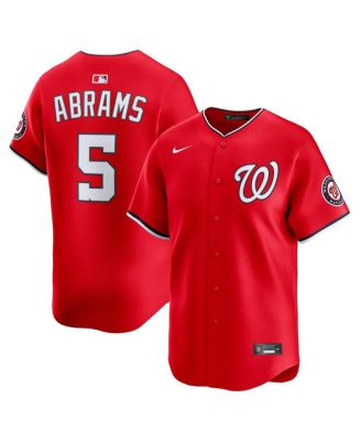 Nike - Men's CJ Abrams Red Washington Nationals 2nd Alternate Limited Player Jersey