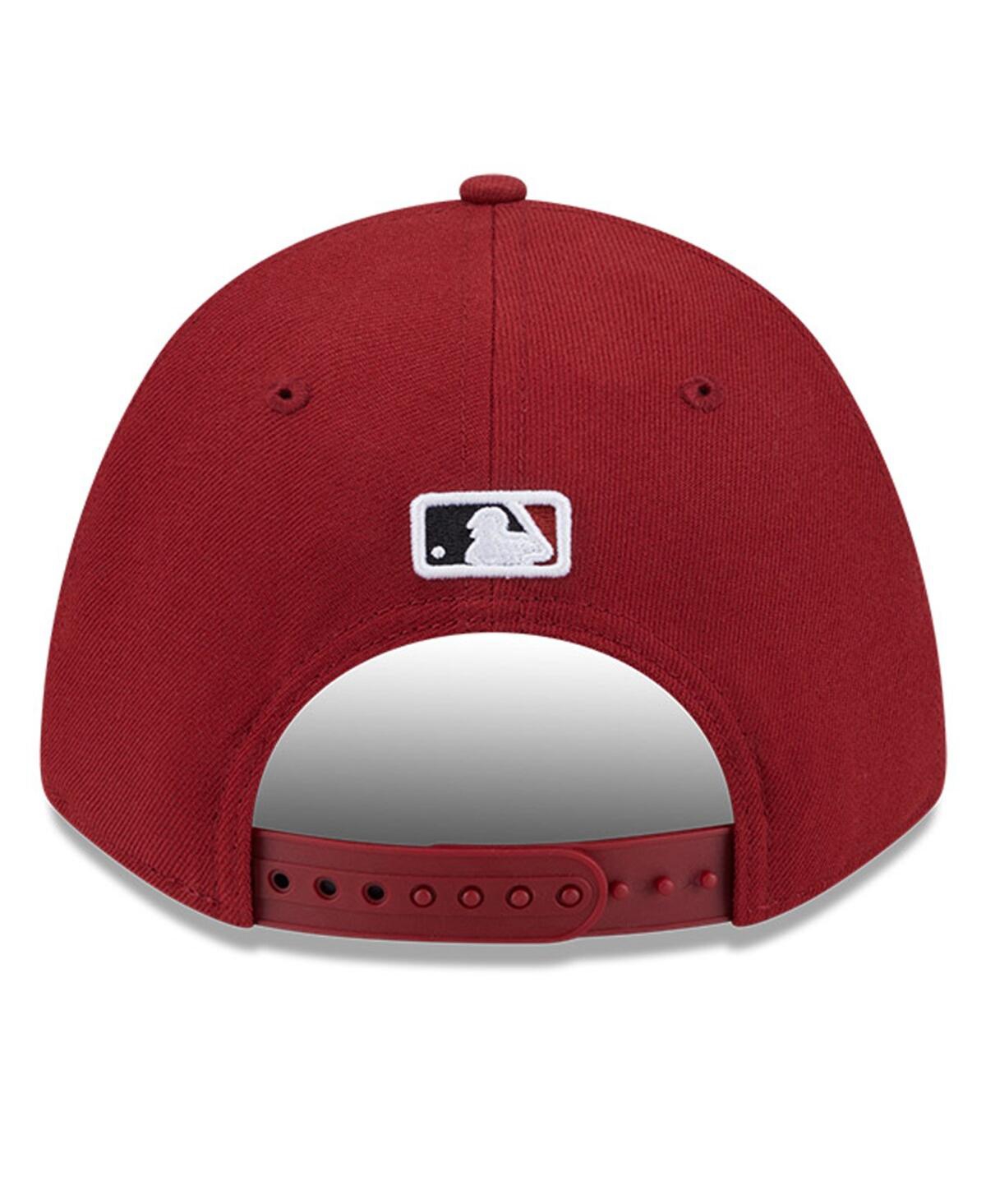 New Era Men's Red Arizona Diamondbacks Player Replica 9forty Adjustable Hat In Red