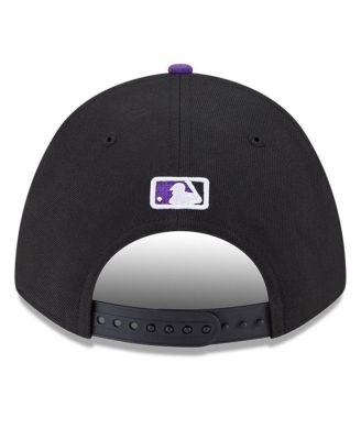 Men's Black Colorado Rockies Player Replica 9FORTY Adjustable Hat