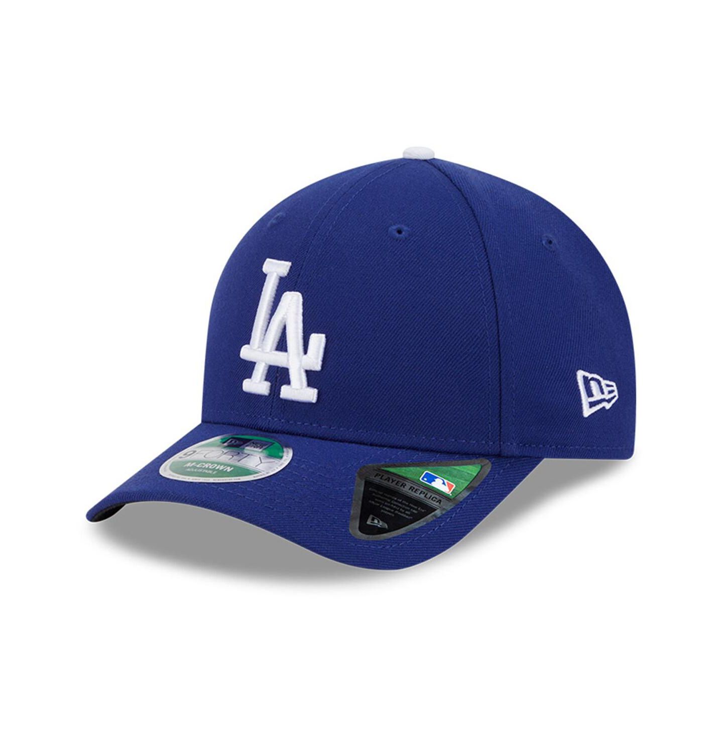 Мужская кепка New Era Royal Los Angeles Dodgers Player Replica 9FORTY Adjustable Hat — фото 1