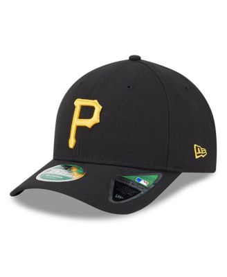 New Era - Men's Black Pittsburgh Pirates Player Replica 9FORTY Adjustable Hat