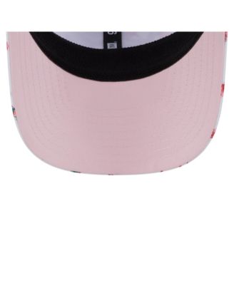 Men's White Detroit Lions Adventure Flamingo Pattern 9SEVENTY Stretch-Snap Hat