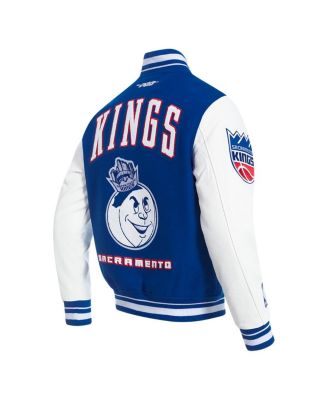 Men's Blue Sacramento Kings 2024/25 City Edition Wool Varsity Full-Zip Jacket