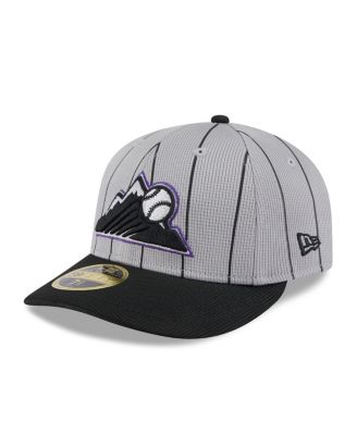 New Era - Men's Gray/Black Colorado Rockies 2025 Batting Practice Low Profile 59FIFTY Fitted Hat