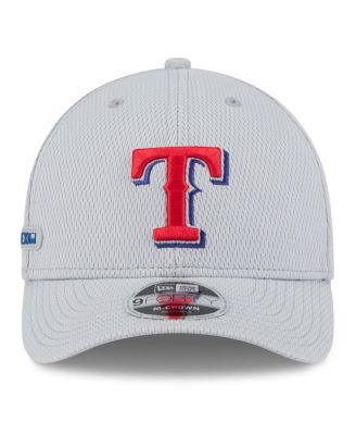 Men's Gray Texas Rangers 2025 MLB Clubhouse 9FORTY M-Crown Adjustable Hat
