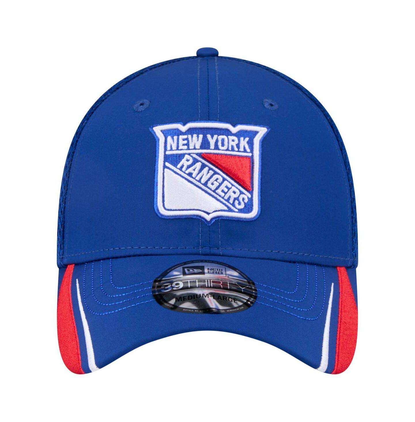 Мужская кепка New Era Blue New York Rangers Linear Featherweight 39THIRTY Flex Hat — фото 5