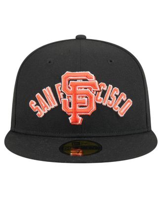 Men's Black San Francisco Giants Overlap 59FIFTY Fitted Hat