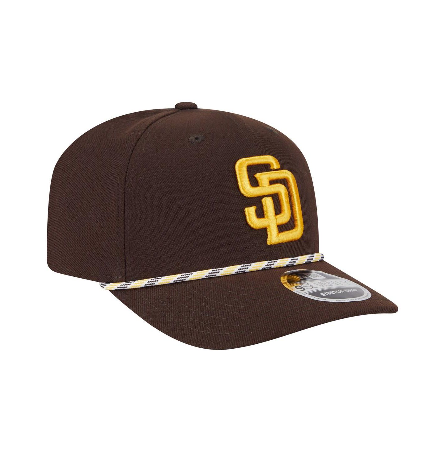 Мужской головной убор New Era Brown San Diego Padres Multi-Rope 9SEVENTY Stretch-Snap Hat — фото 4
