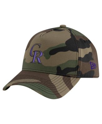 New Era - Men's Camo Colorado Rockies Woodland Team Pop 9FORTY A-Frame Adjustable Hat