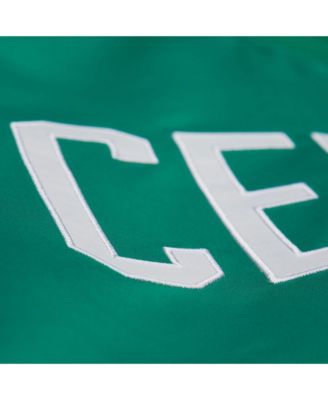 Men's and Women's Kelly Green Boston Celtics Vintage Team Origins Satin Full-Snap Jacket