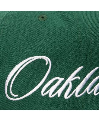 Men's Green Oakland Athletics Just Don x MLB Lux Script Snapback Hat