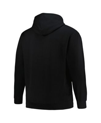 Men's Black Atlanta Hawks Hardwood Classics Big Tall Pullover Hoodie