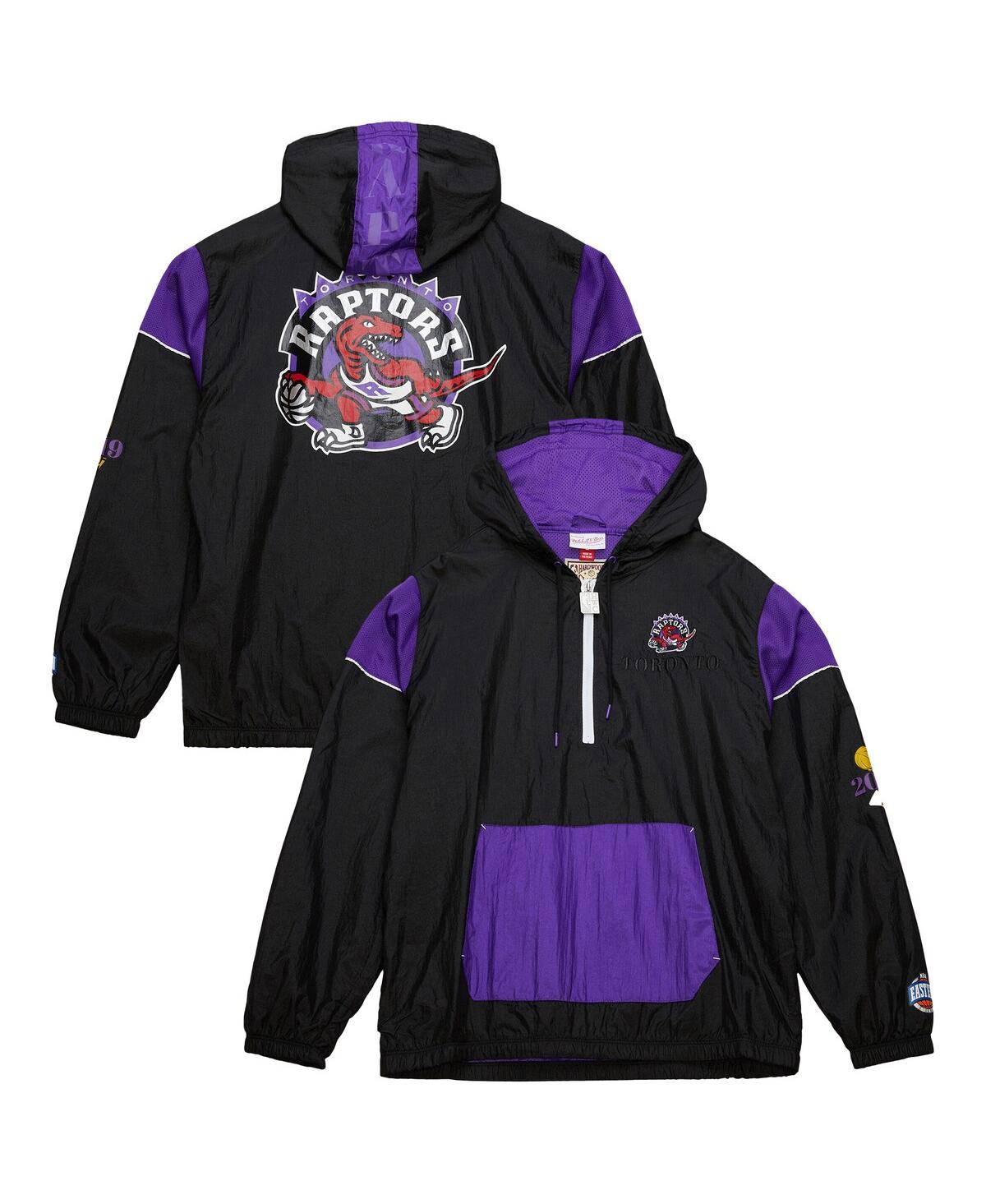 Men's and Women's Black Toronto Raptors Hardwood Classics Team Og 3.0 Anorak Half-Zip Windbreaker Jacket - Black
