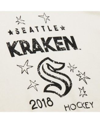Women's Cream Seattle Kraken Logo 3.0 Pullover Sweatshirt