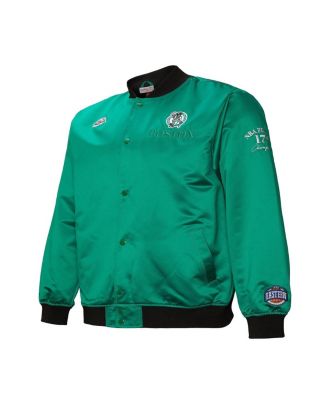 Men's Kelly Green Boston Celtics Hardwood Classics Team OG 3.0 Lightweight Satin Full-Snap Jacket