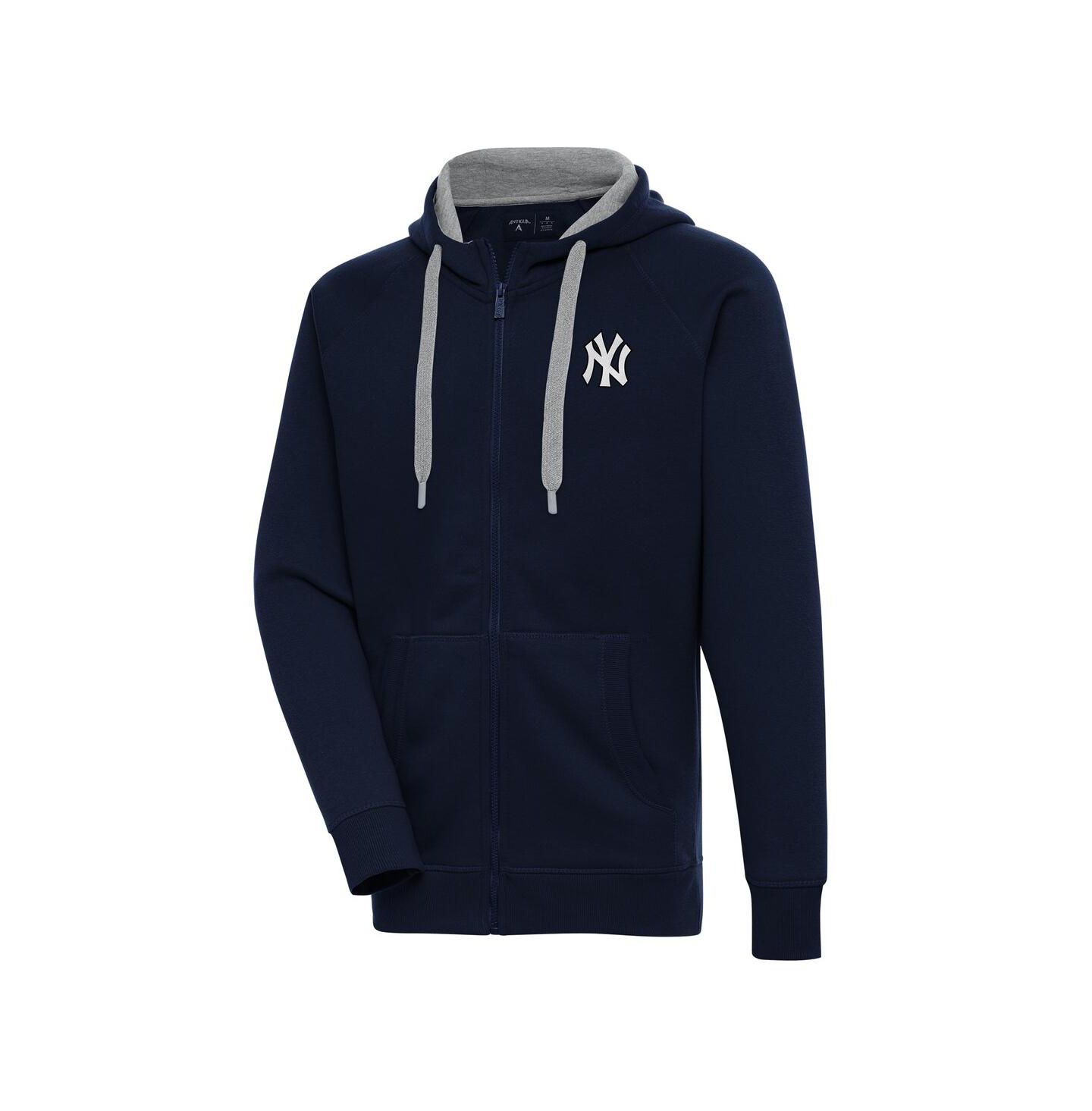 Мужская куртка Antigua Navy New York Yankees Metallic Victory Full-Zip Hoodie Jacket — фото 1