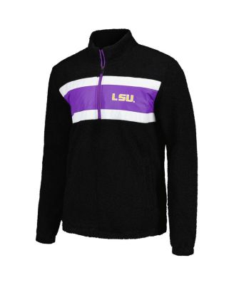 Men's Black LSU Tigers Pinch Runner Half-Zip Top