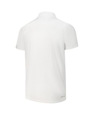 Men's White Team USA Woven Performance Polo Shirt